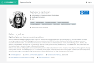 Sesionize profile Rebecca Jackson